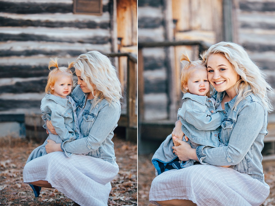 mommy and daughter portrait