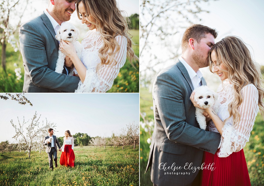 Engagement Session with dog