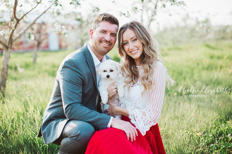 Apple Blossom Engagement Photos