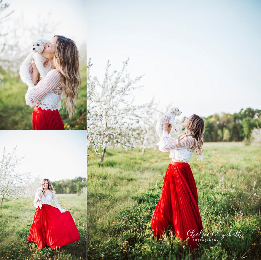 Red Skirt Model Portrait