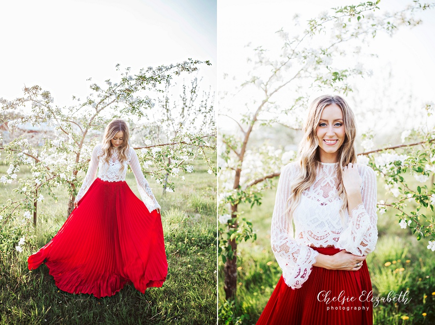 bride at her engagement session