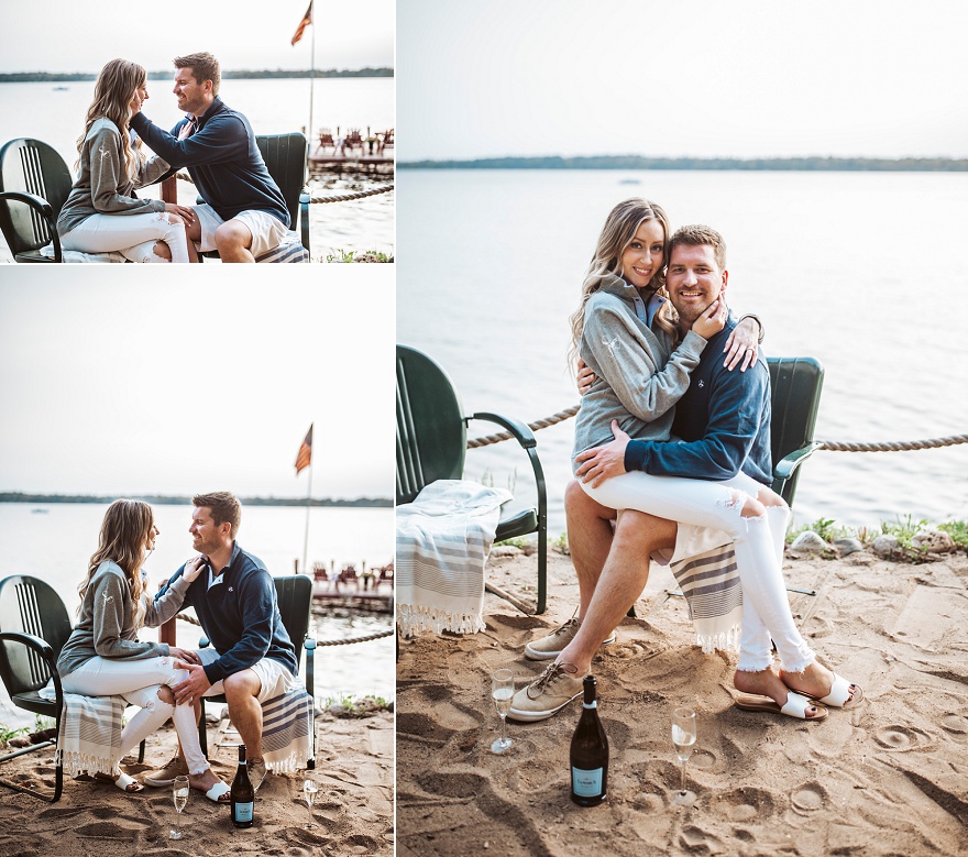 engagement session in crosslake minnesota