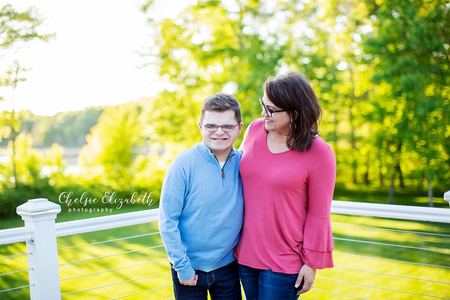 Mom and son portrait