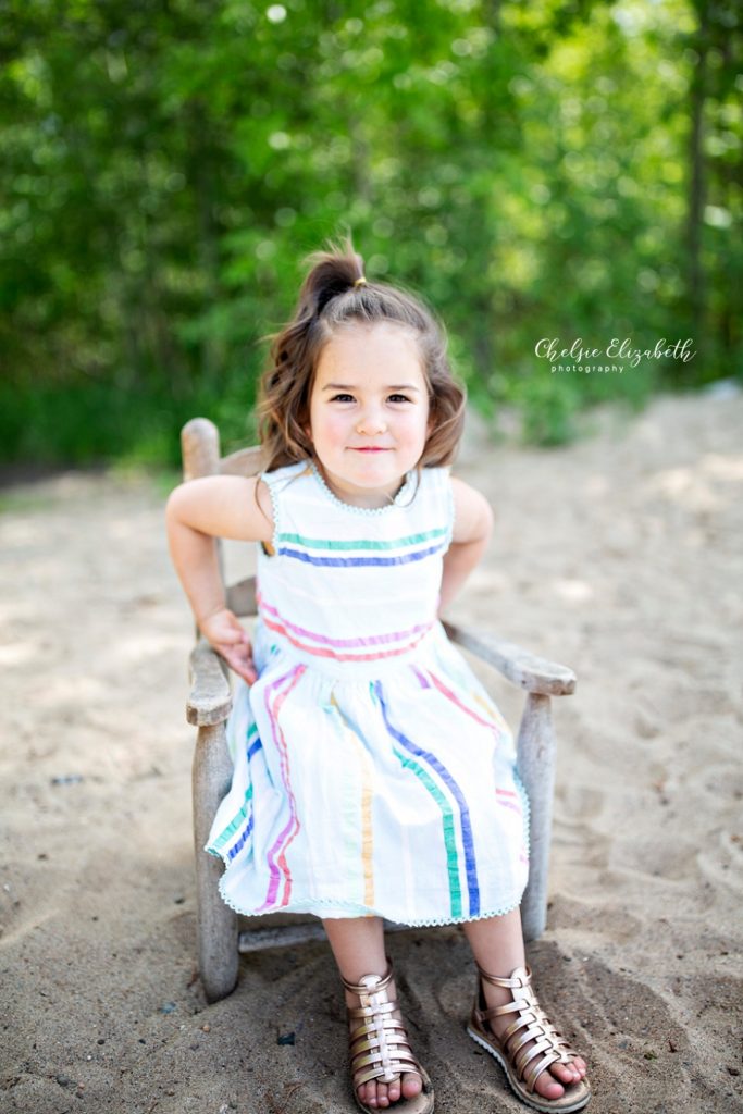 little girl beach photo session