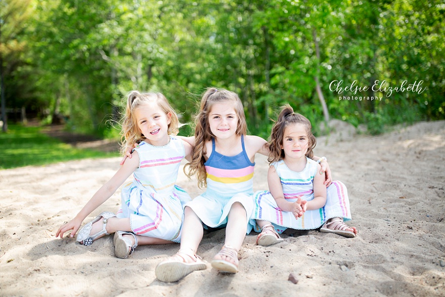 sisters on the beach