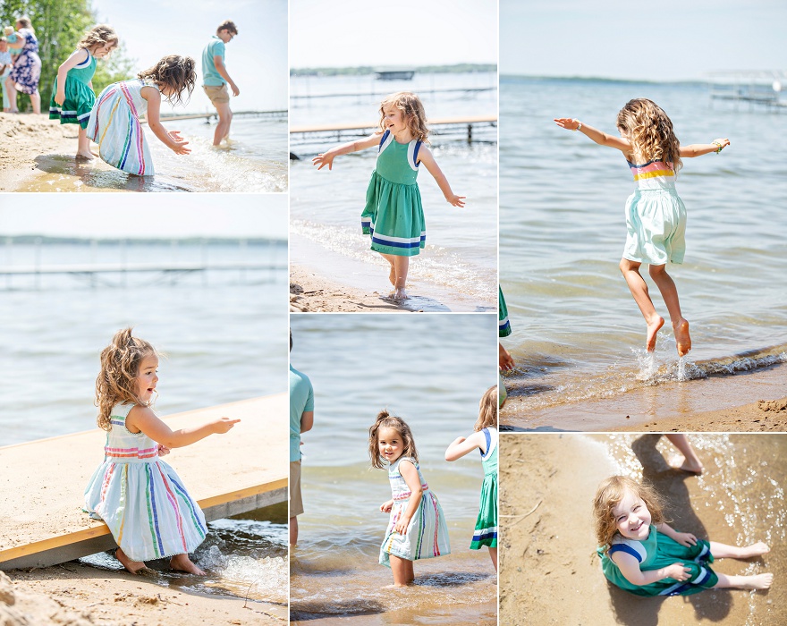 playing in Pelican Lake Breezy Point, MN