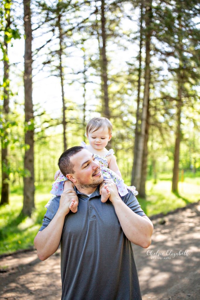 dad and baby photo session