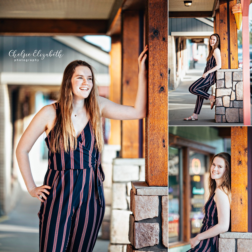 Senior Photos in Downtown Nisswa