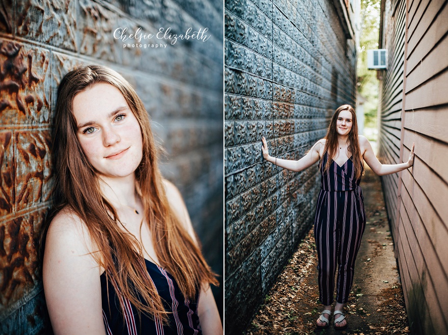 Senior Girl in Alley