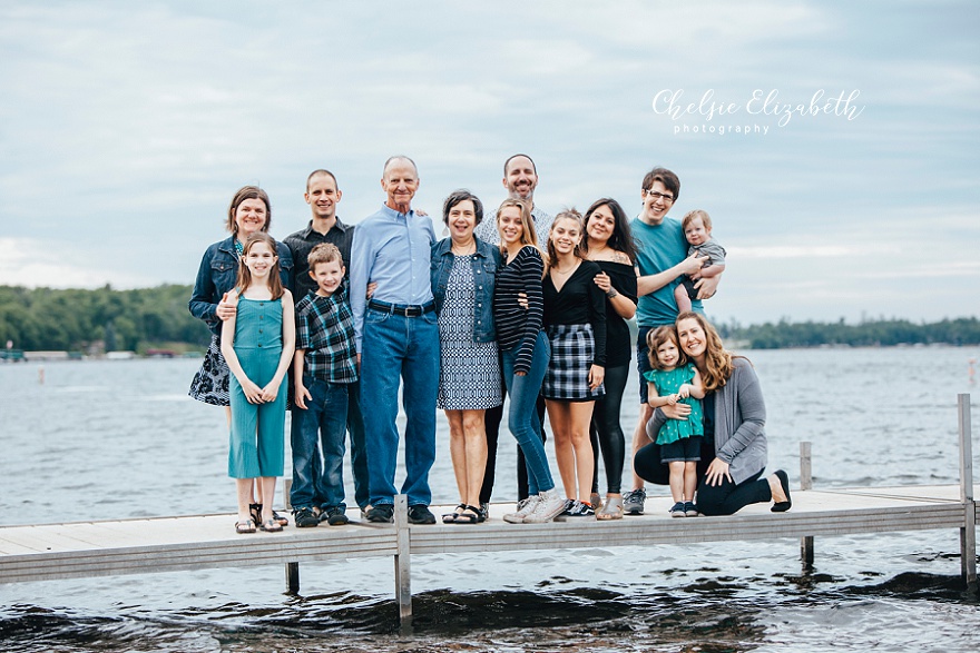 Family photos on Gull Lake