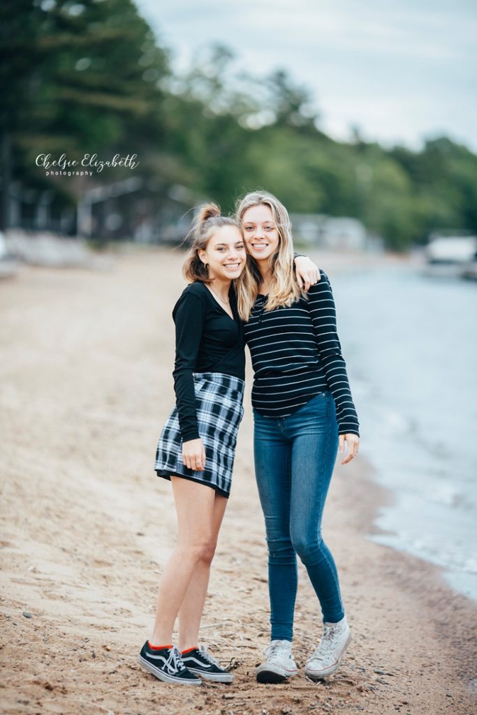 Sisters on Beach