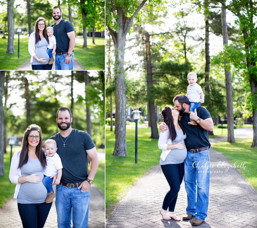 family of 3 photo session at grand view lodge