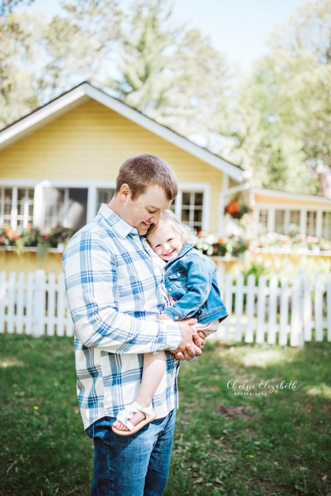 father and daughter portrait