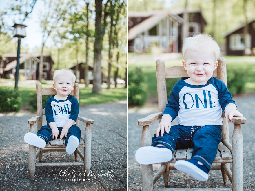 one year old boy gull lake portrait