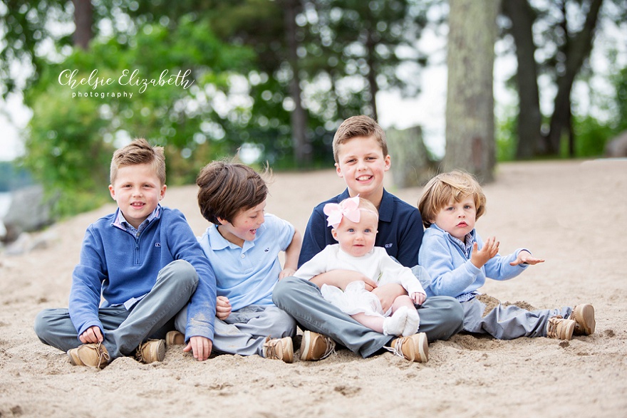 children in sand photo shoot