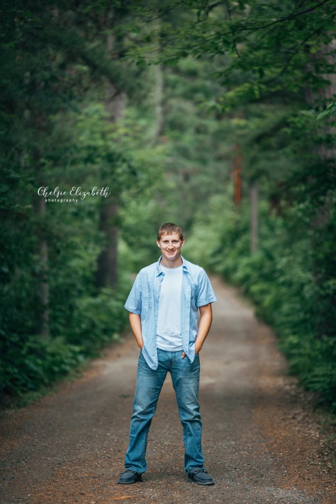 forest photo for senior boy