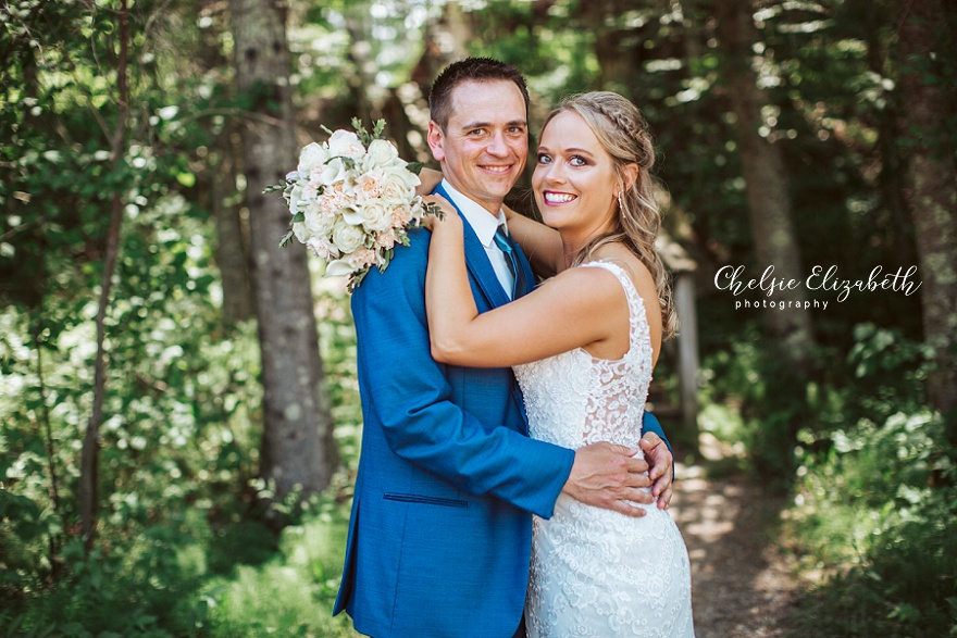 Groom and Bride at Itasca State Park