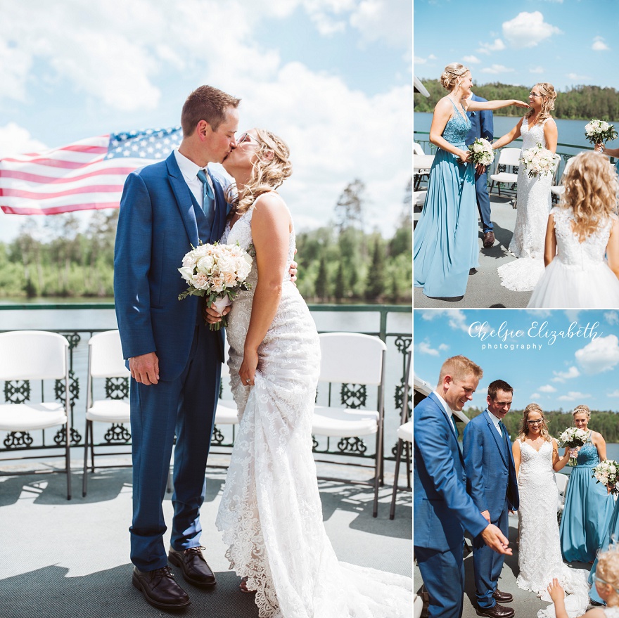 Chester Charles Paddle Boat Wedding Itasca State Park