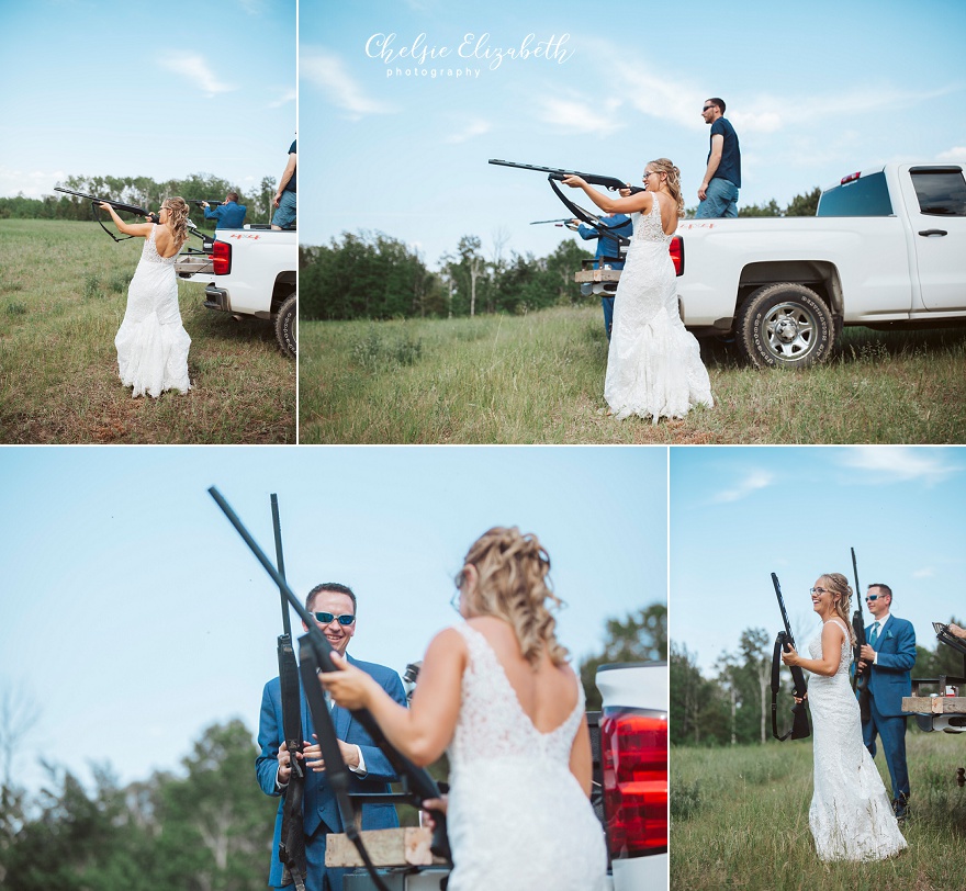 Bride & Groom Shotgun portrait