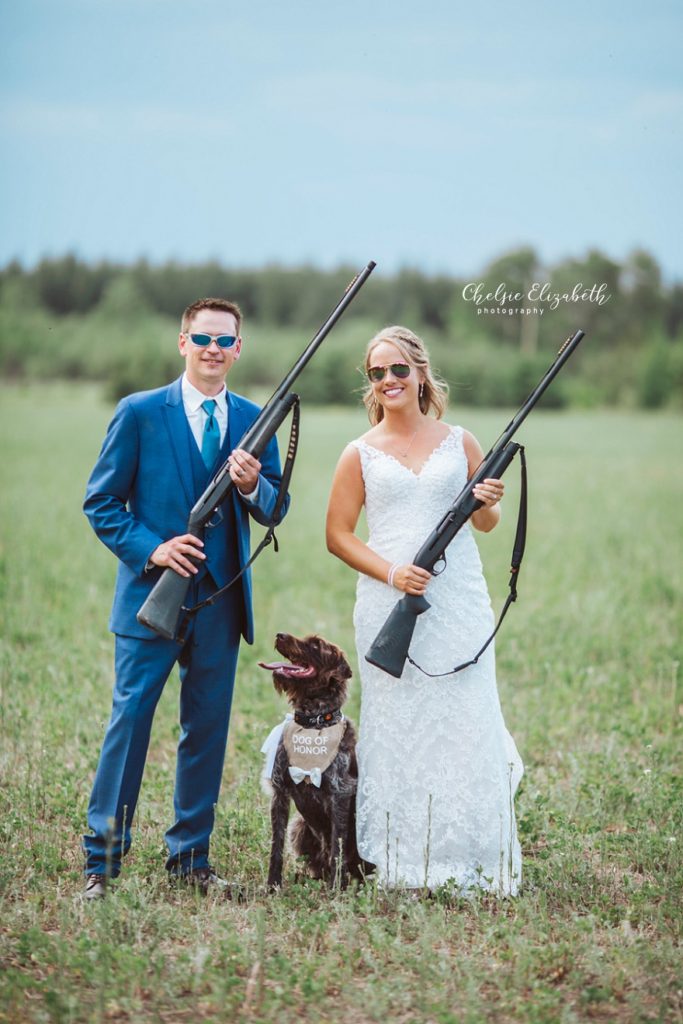 Bride & Groom Shotgun portrait