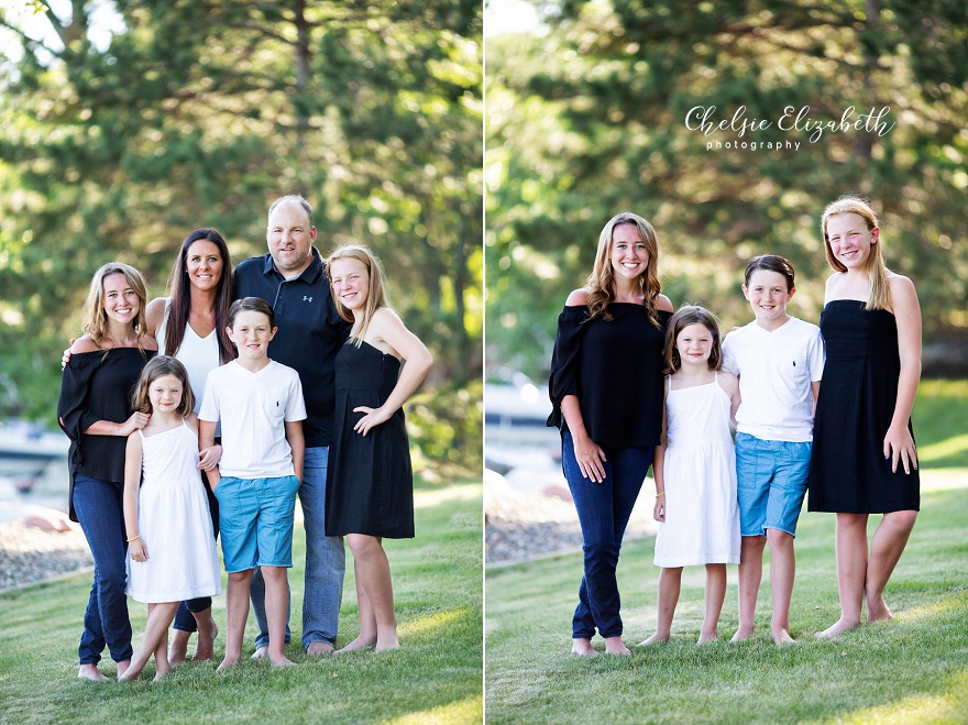 Family photo session in Crosslake