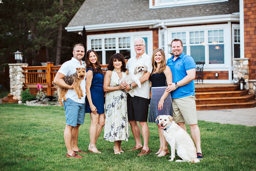 Family photo on Pelican Lake Breezy Point MN