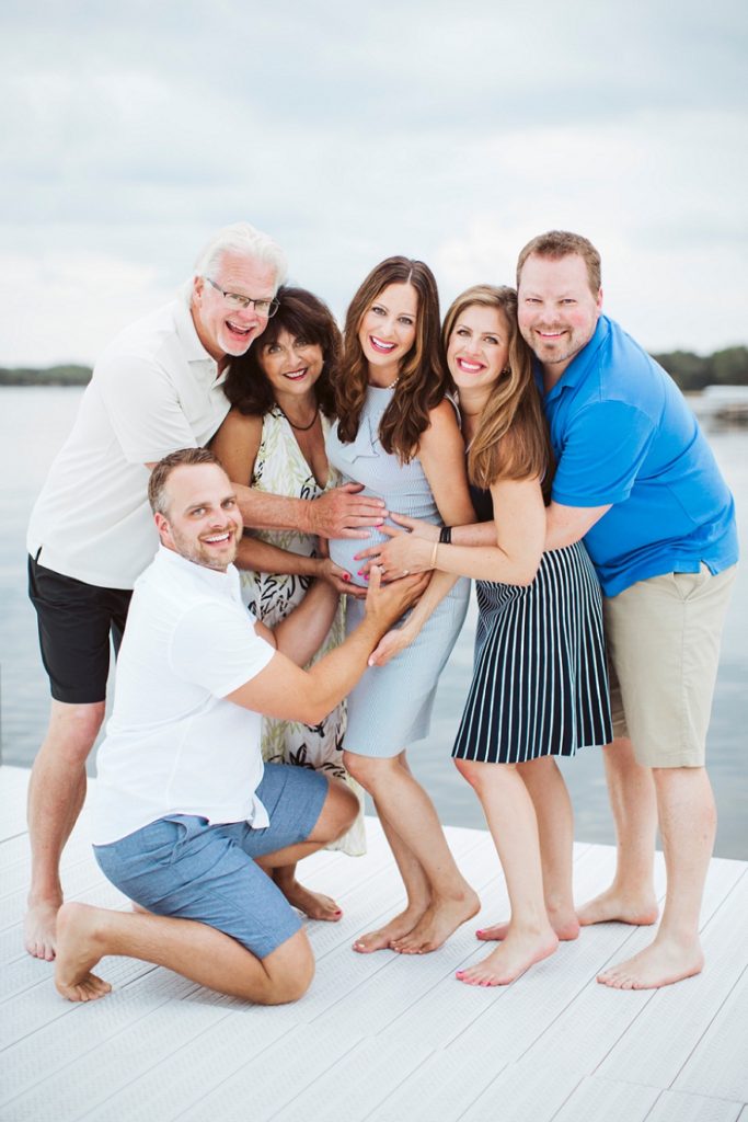 Family photo on Pelican Lake Breezy Point MN