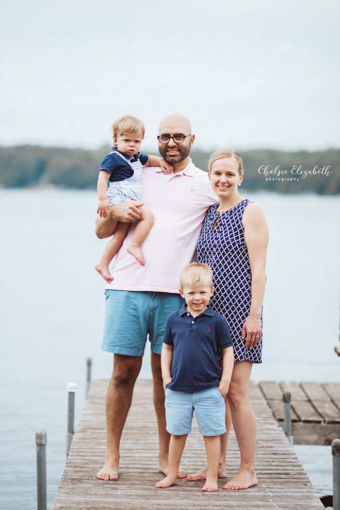 Lake Shore, MN Family Photo on Dock