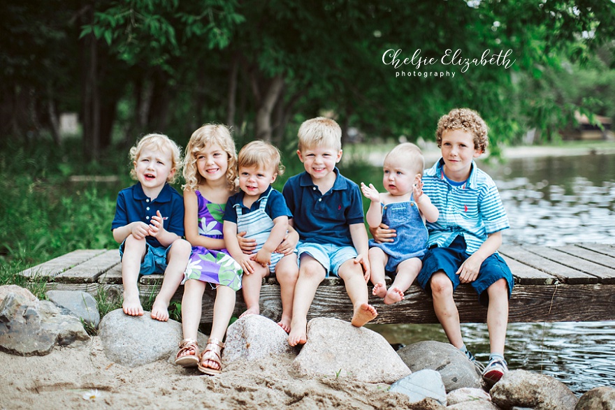 Cousins on the dock on gull lake