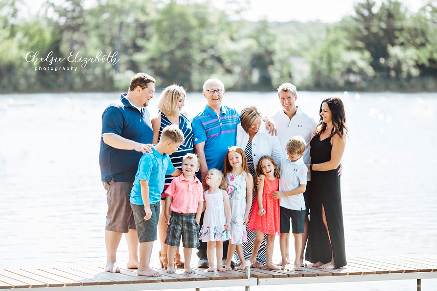 family photo on the beach