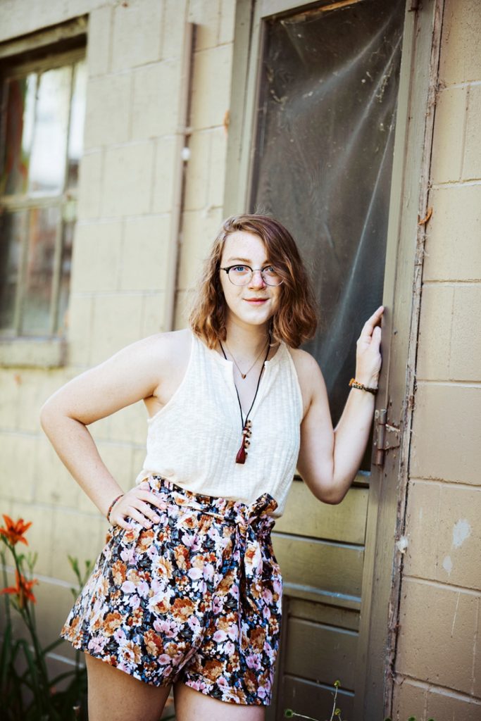 Senior Photo of Girl in Longville, mn