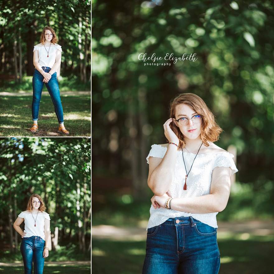 Senior Photo of Girl in Longville, mn