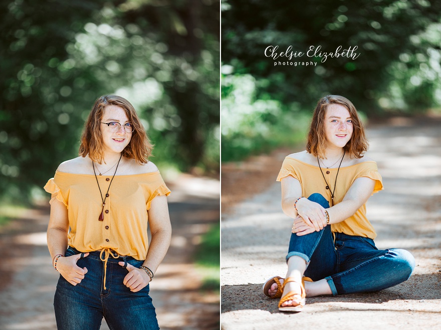 Senior Photo of Girl in Longville, mn