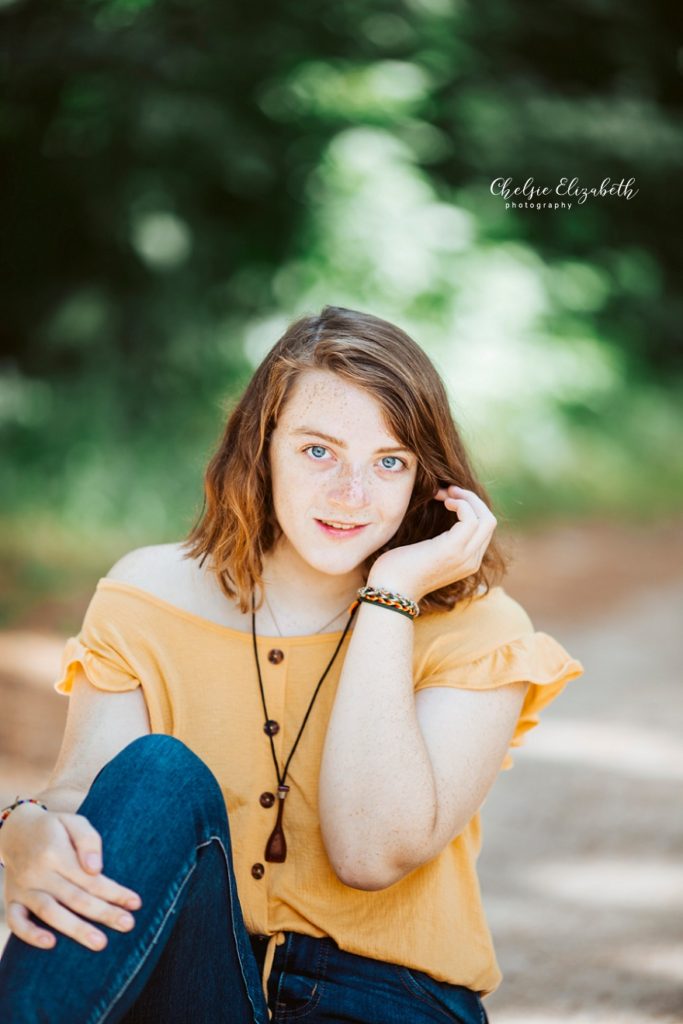 Senior Photo of Girl in Longville, mn