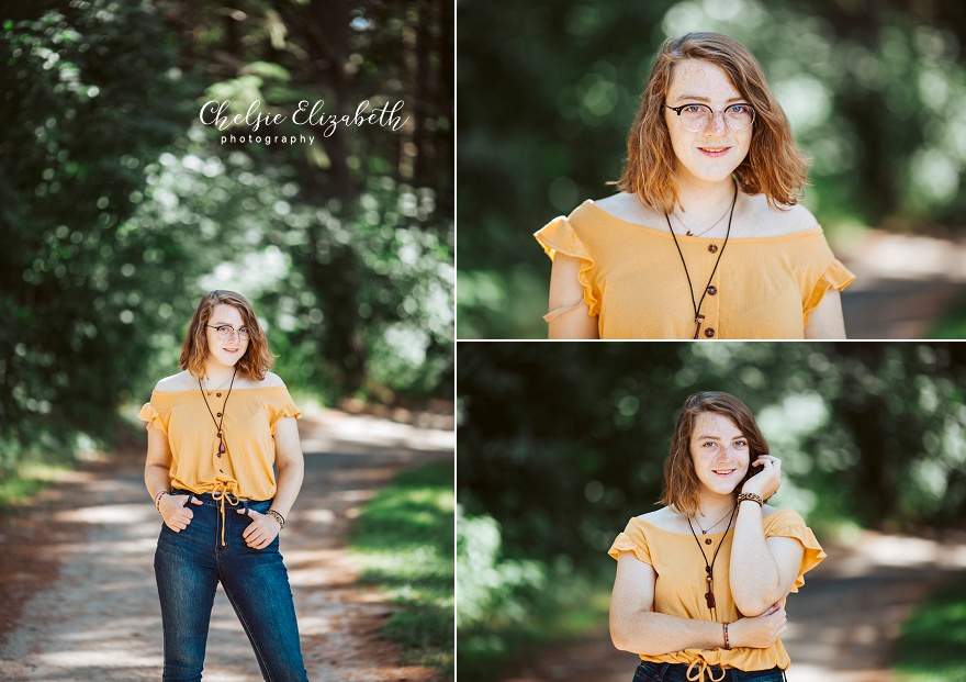 Senior Photo of Girl in Longville, mn