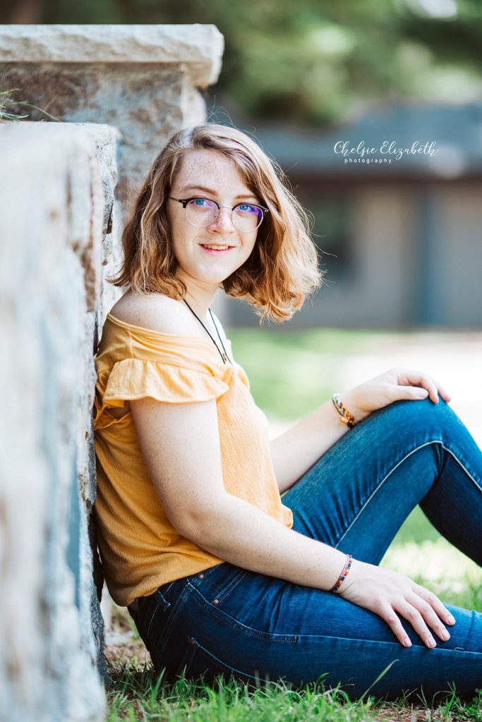 Senior Photo of Girl in Longville, mn