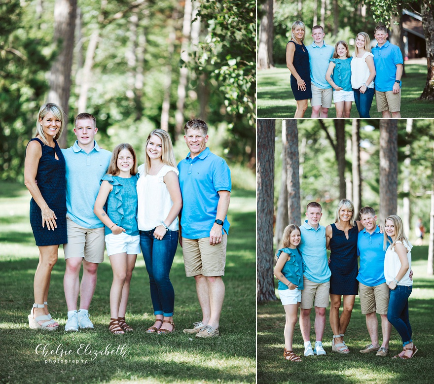 family vacation photo in Brainerd lakes Area