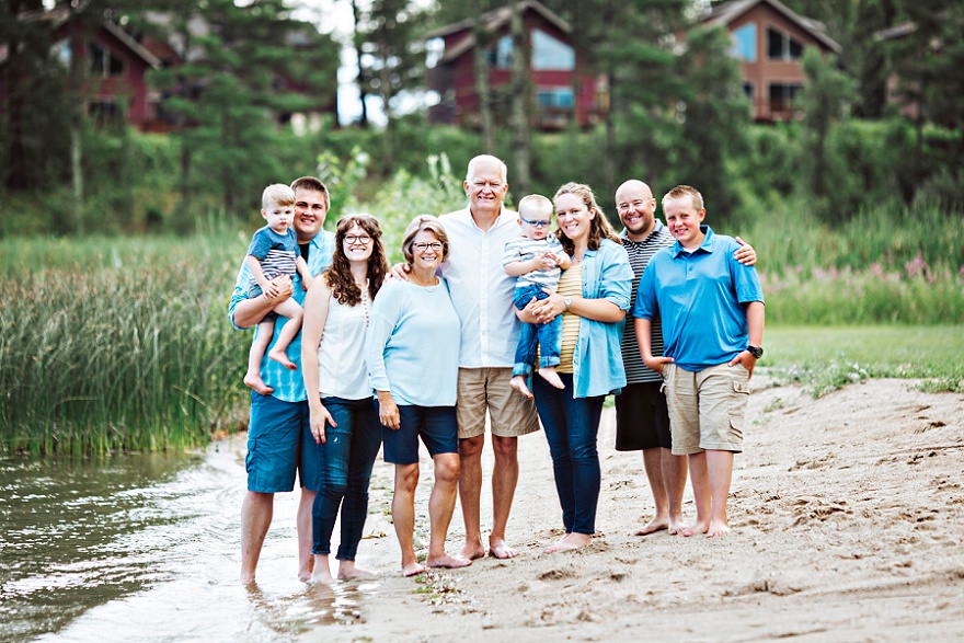 Family photo in walker, mn