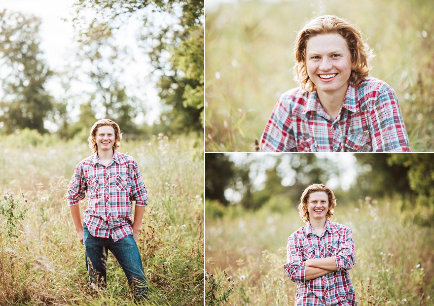 Minnesota Senior Photo in Field