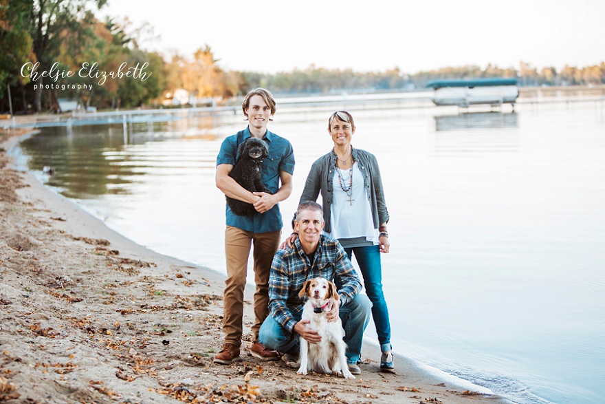 family photo on Pelican Lake