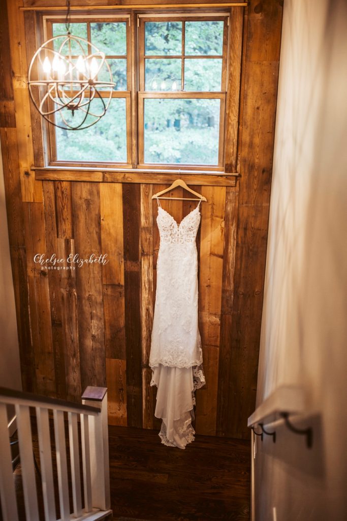 Wedding Dress hanging