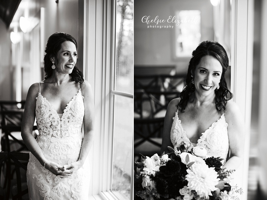 natural light bridal portrait at Grand view lodge