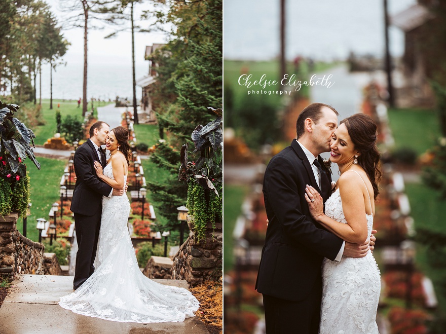 wedding portrait at Grand View lodge in Nisswa MN