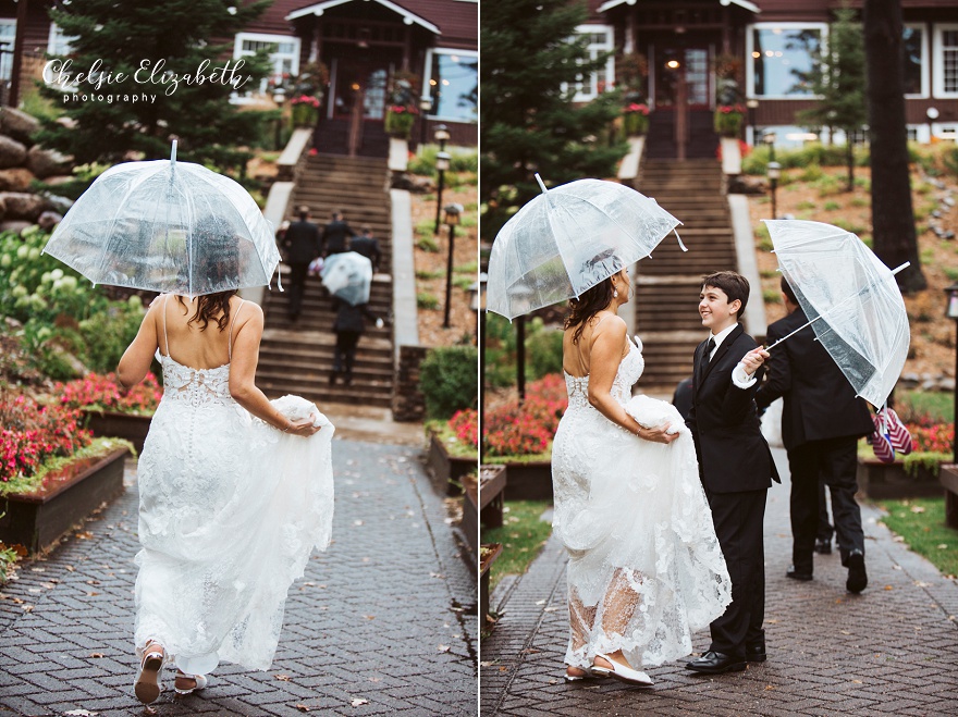 umbrella and bride