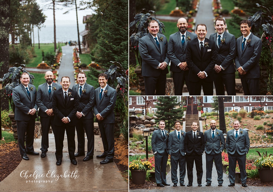 groomsmen at Grand view lodge