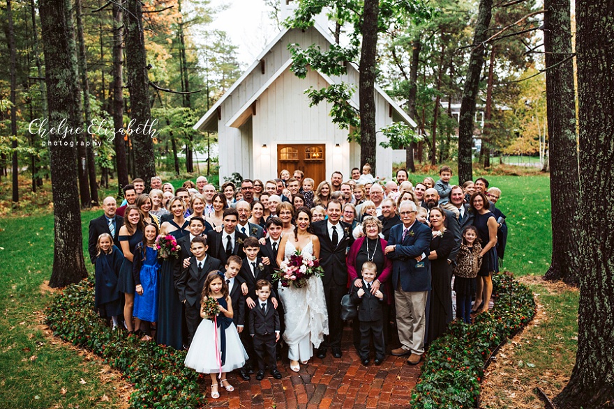 group photo outside grand view chapel