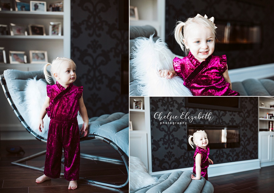 2 year old girl in-home portrait session
