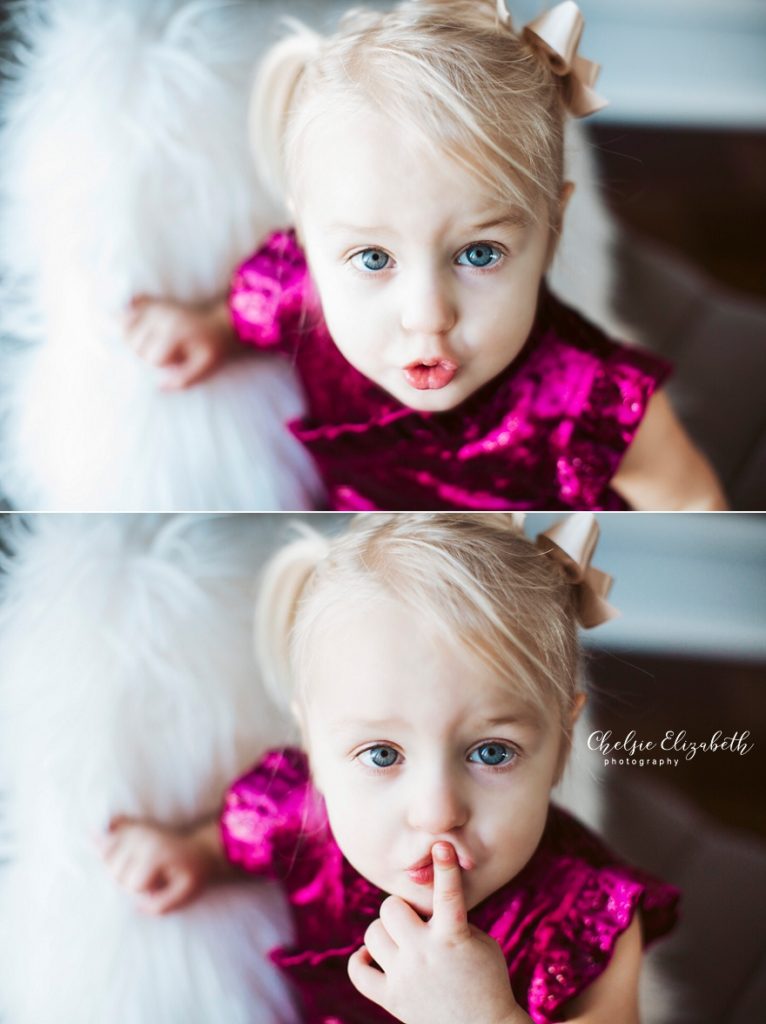 natural light indoor portrait of 2 year old girl
