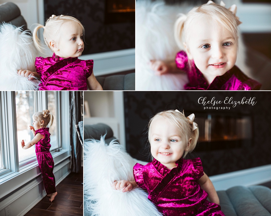 natural light portrait of 2 year old girl