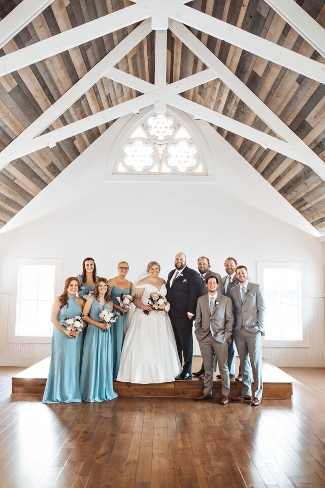 Wedding Party portrait in the Chapel at Grand View Lodge in Nisswa, MN